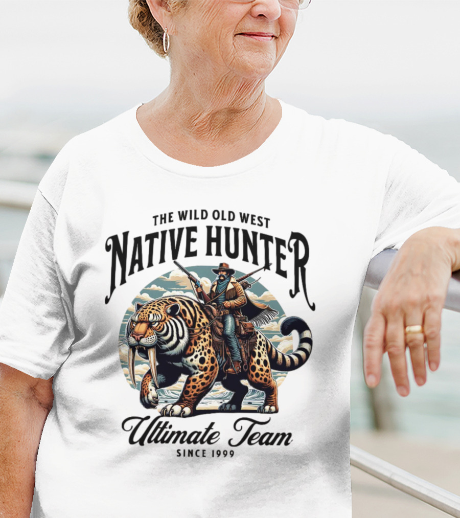 The Wild Old West Native Hunter Ultimate Team Since 1999 T-Shirt