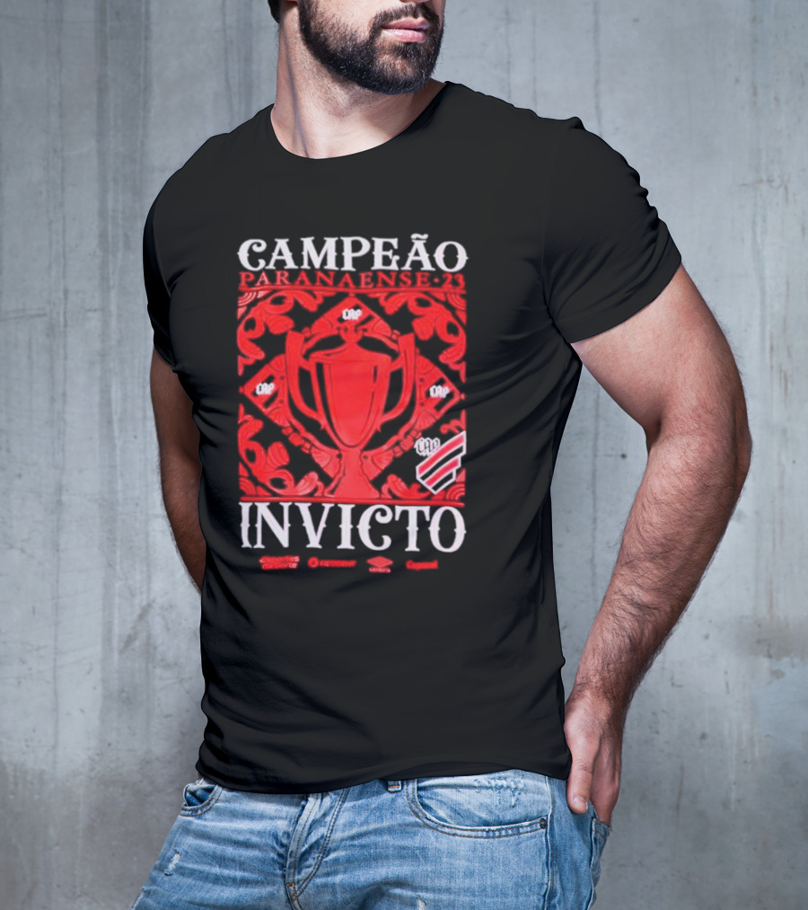 Campeão Paranaense 23 Invicto CAP Trophies And Emblems T-Shirt