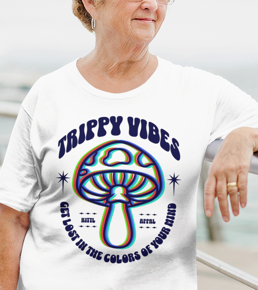 Trippy Vibes Mushroom Get Lost In The Colors Of Your Mind T-Shirt