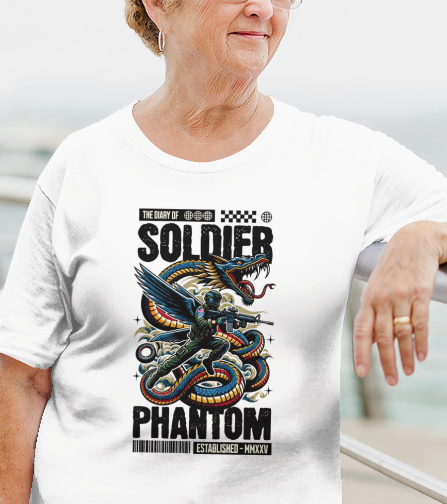 The Diary Of Soldier Phantom Established MMXXV T-Shirt