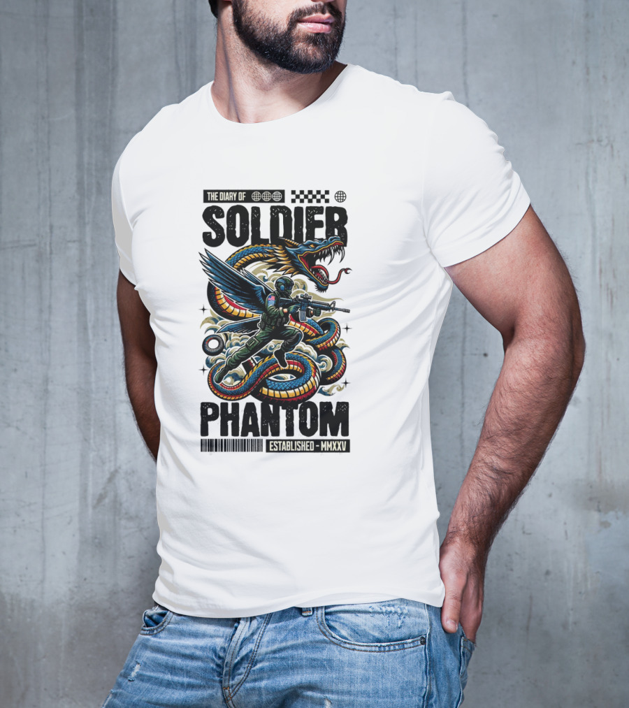 The Diary Of Soldier Phantom Established MMXXV T-Shirt