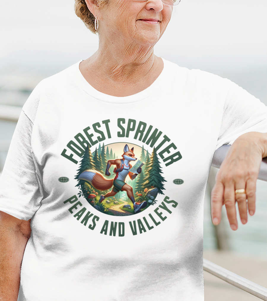 Forest Sprinter Peaks And Valleys T-Shirt