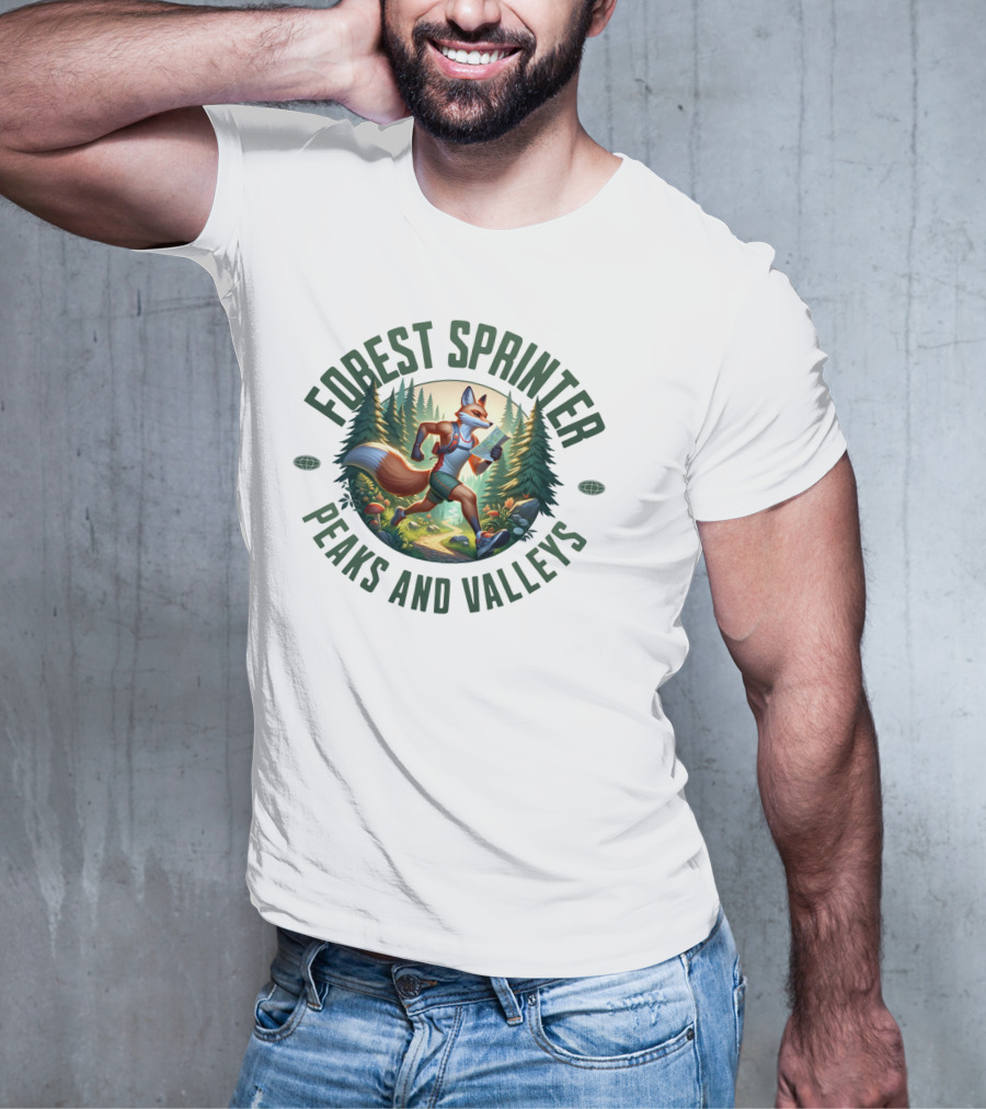 Forest Sprinter Peaks And Valleys T-Shirt