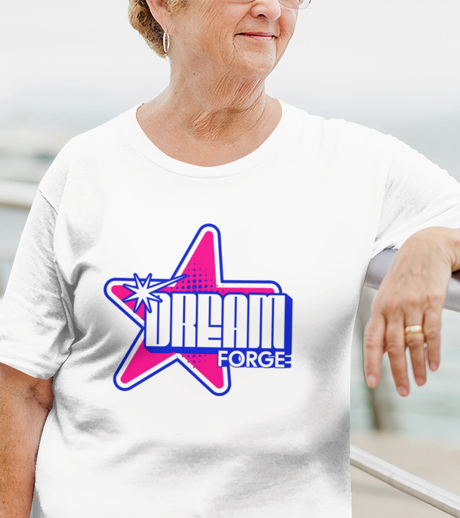 Dream Forge Star Bright Neon Retro T-Shirt