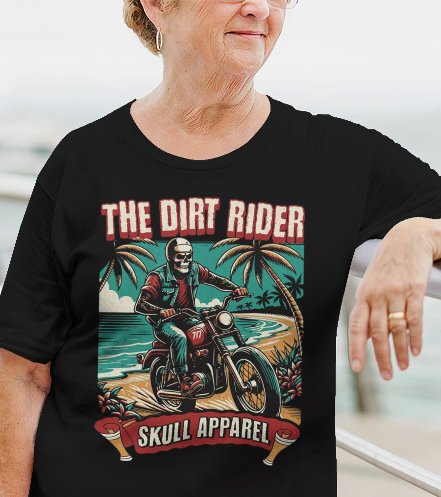 The Dirt Rider Skull Apparel 177 Beach Motorcycle Adventure T-Shirt
