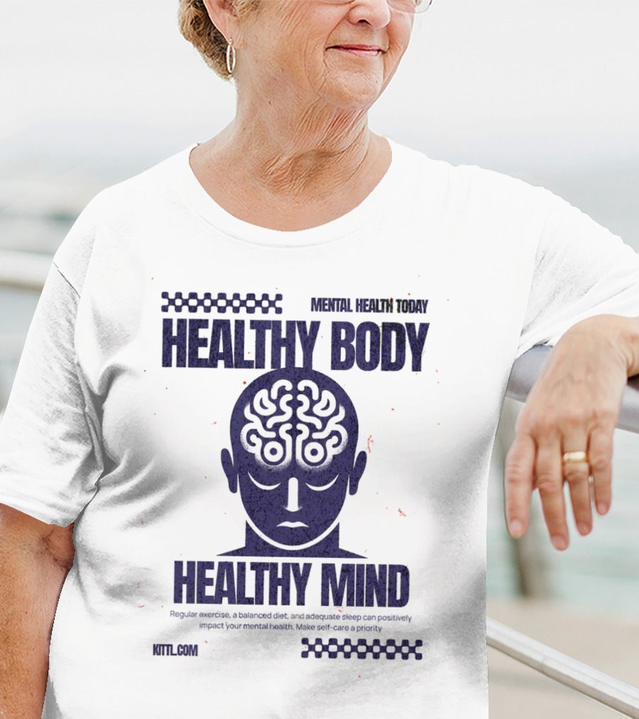 HEALTHY BODY HEALTHY MIND VINTAGE MENTAL HEALTH TODAY T-Shirt