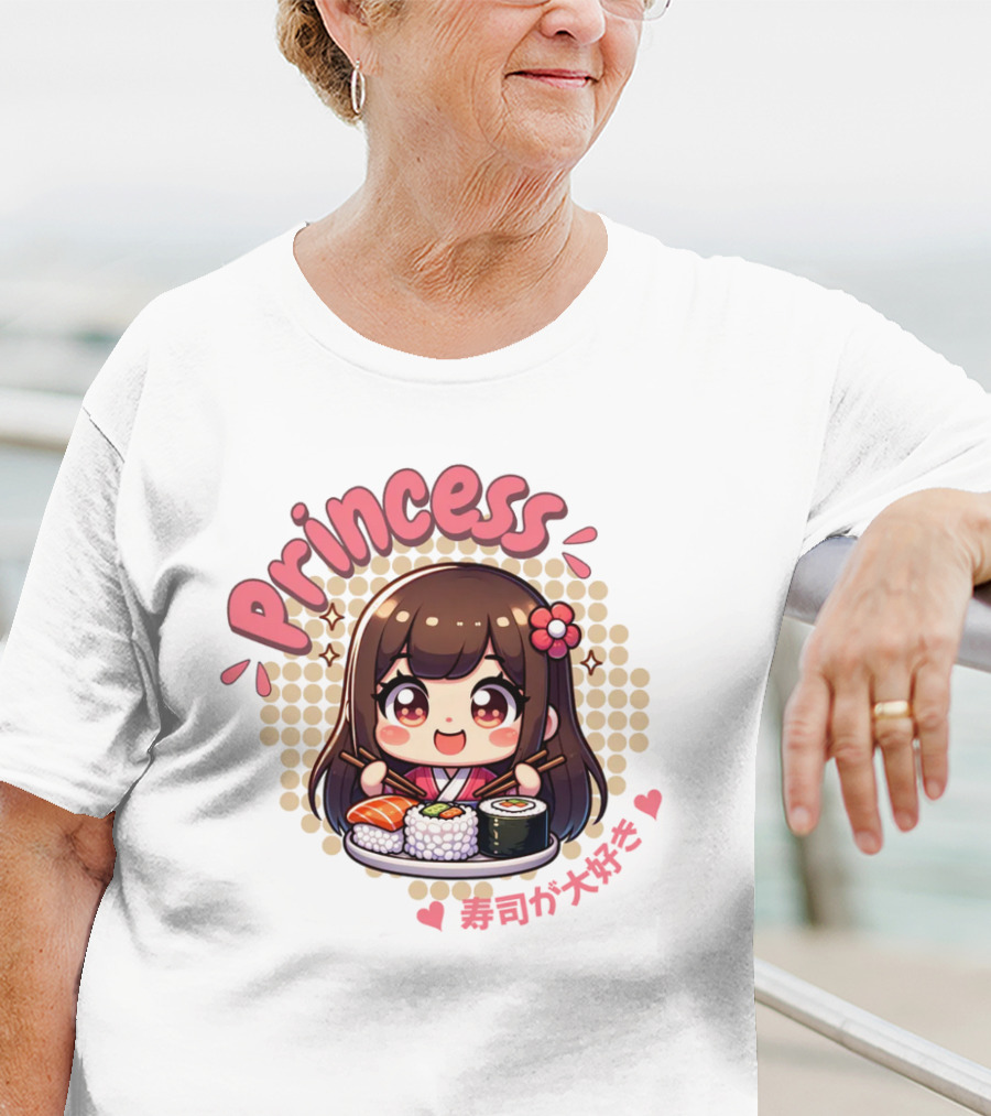 Princess Sushi Japanese Girl Cute T-Shirt