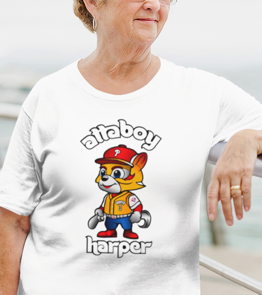 Atta Boy Harper Philly Cartoon Baseball Character T-Shirt