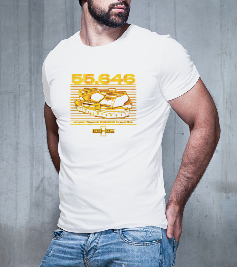 55,646 Largest Women's Basketball Crowd Ever Iowa Basketball Kinnick T-Shirt