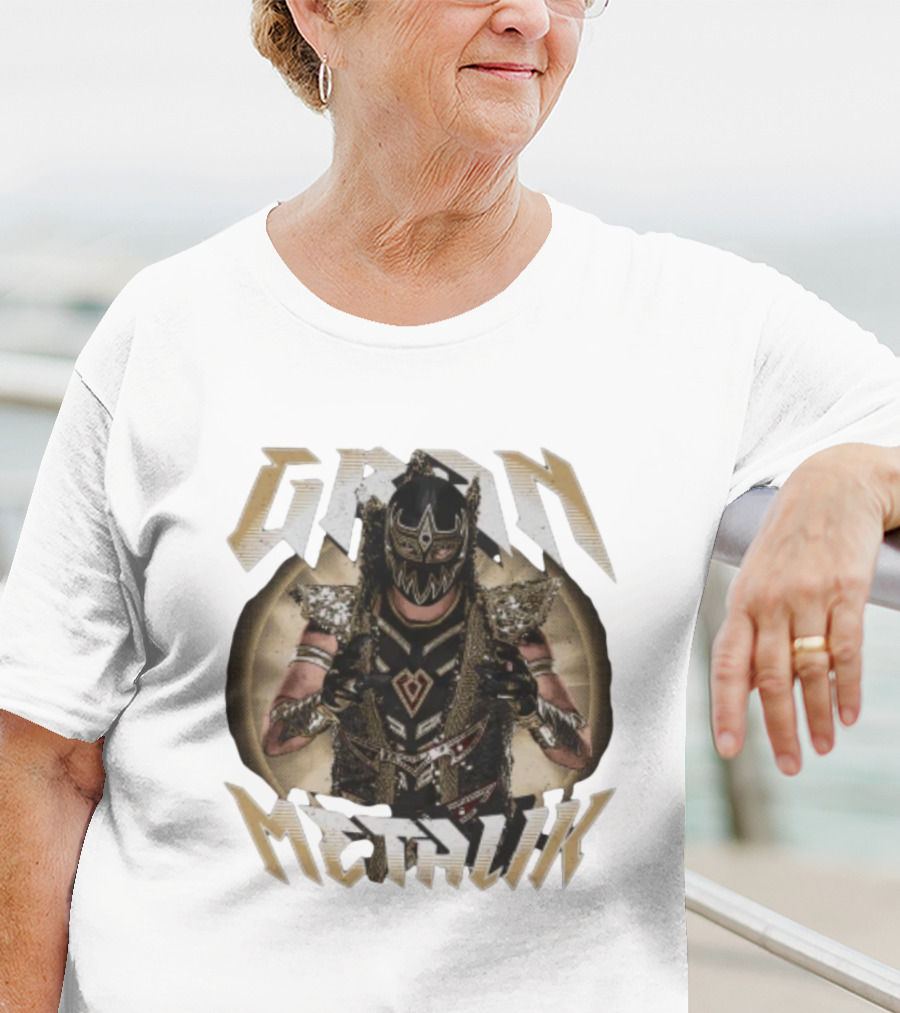 Gran Metalik Wrestling Masked Warrior Pose T-Shirt