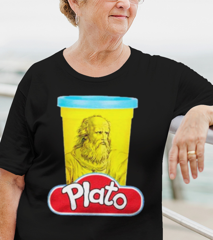 Plato Philosopher Meets Play Doh Parody Mashup T-Shirt