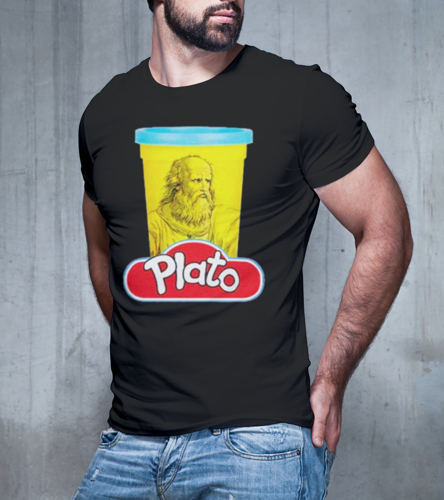 Plato Philosopher Meets Play Doh Parody Mashup T-Shirt