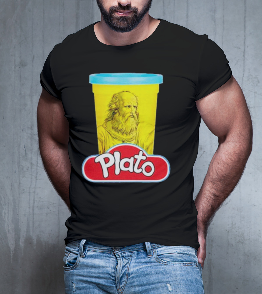 Plato Philosopher Meets Play Doh Parody Mashup T-Shirt