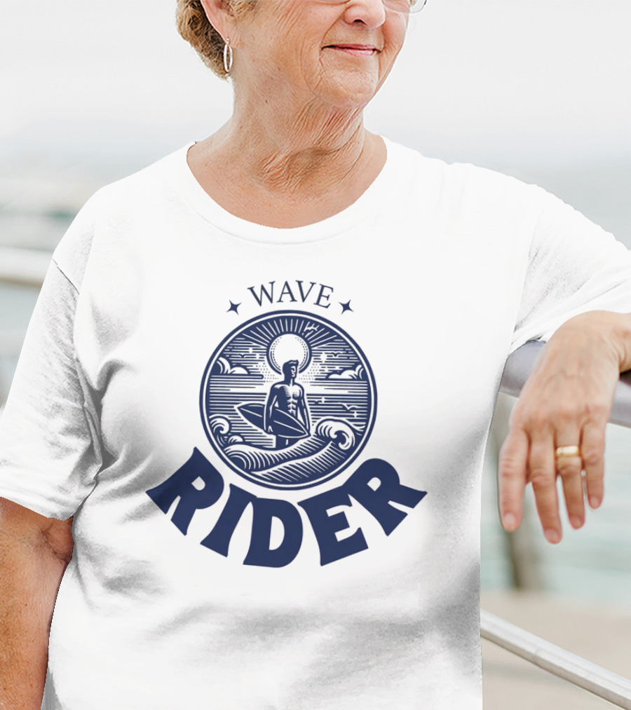Wave Rider Surfing Vintage T-Shirt