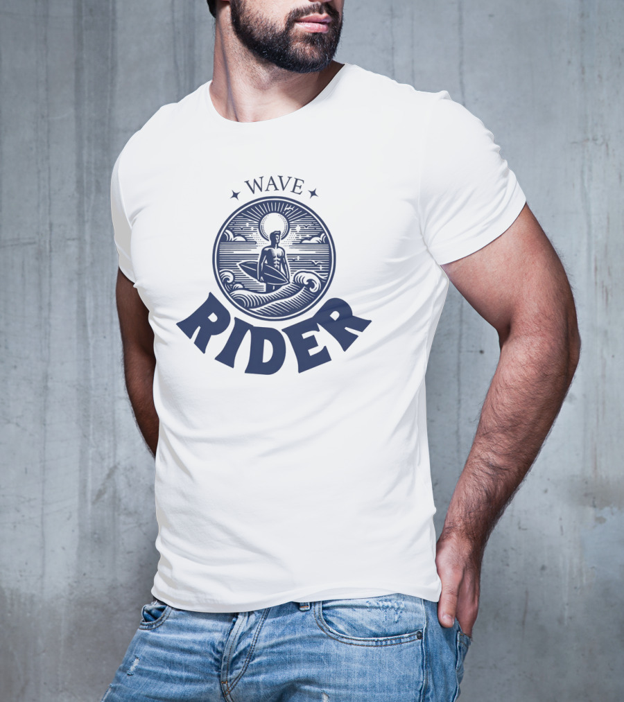 Wave Rider Surfing Vintage T-Shirt