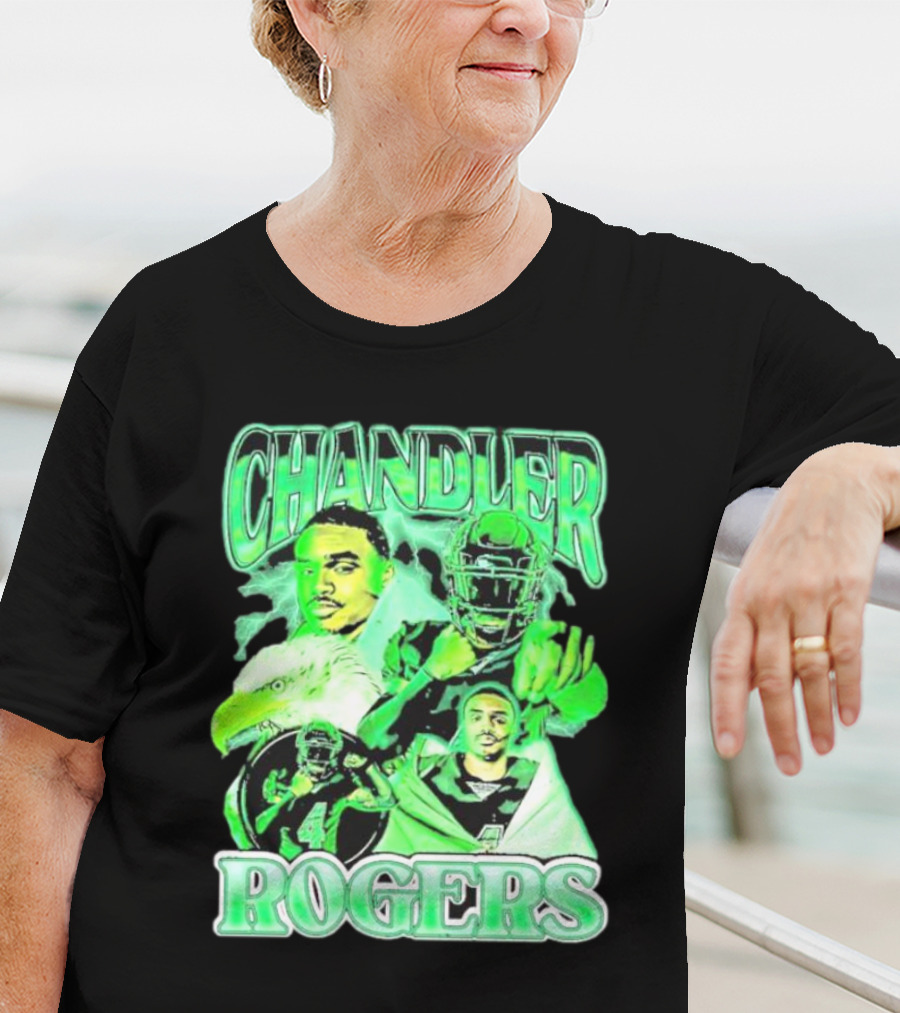 Chandler Rogers Vintage Lightweight Football Eagle Green T-Shirt