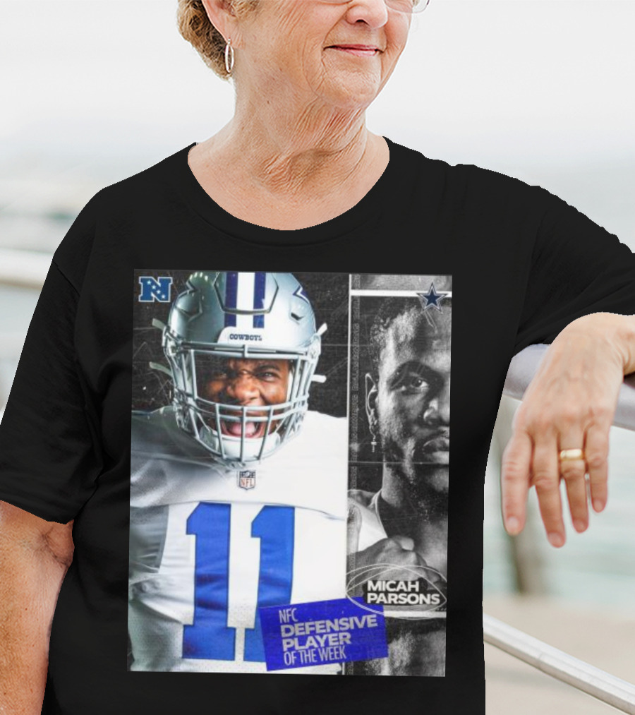 Dallas Cowboys 11 Micah Parsons NFC Defensive Player Of The Week T-Shirt