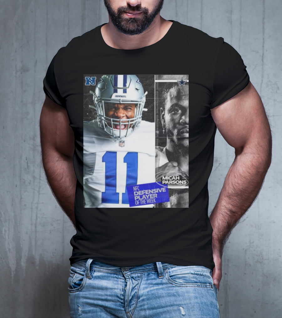 Dallas Cowboys 11 Micah Parsons NFC Defensive Player Of The Week T-Shirt