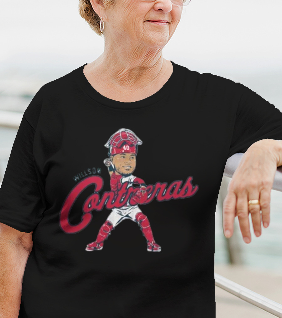 Willson Contreras Catcher Caricature 40 T-Shirt