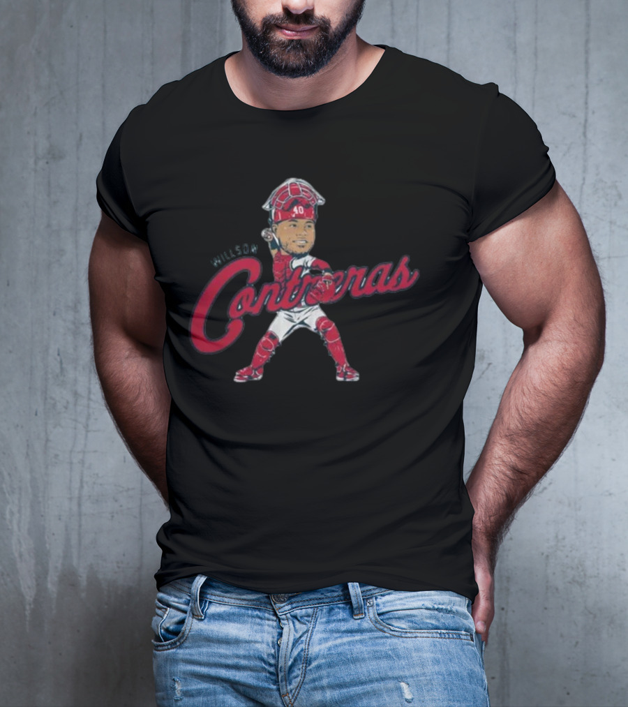 Willson Contreras Catcher Caricature 40 T-Shirt