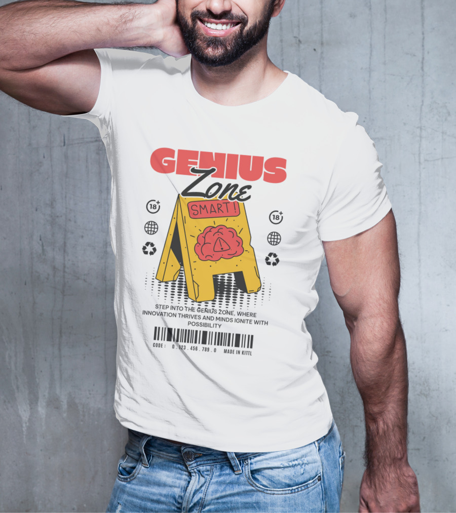 GENIUS ZONE SMART BRAIN SIGN T-Shirt