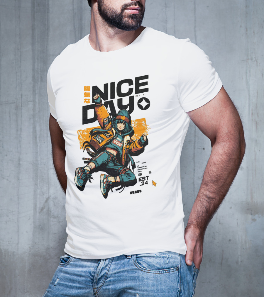 Nice Day Yepp Est 24 Vintage Urban T-Shirt