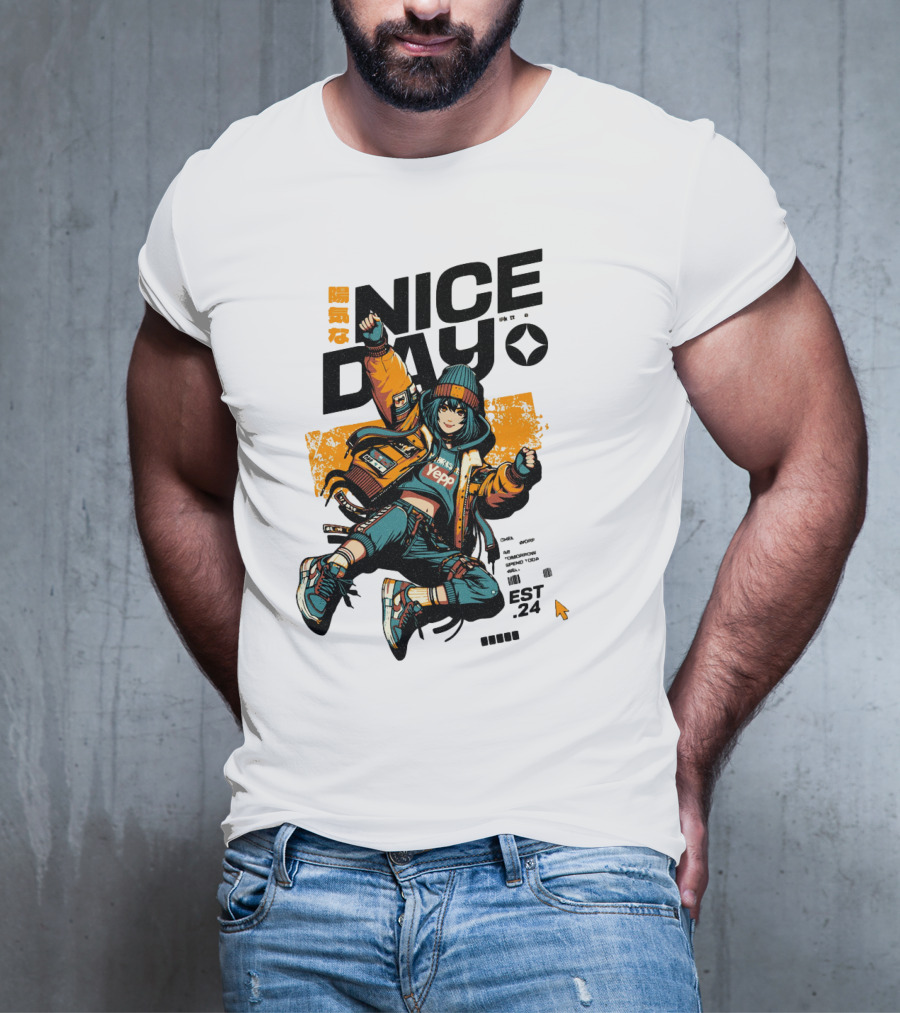 Nice Day Yepp Est 24 Vintage Urban T-Shirt