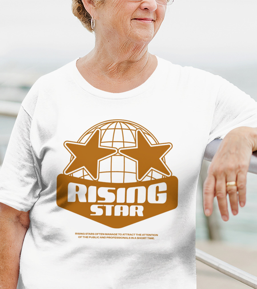 Supalonely Rising Star Two Stars Globe T-Shirt