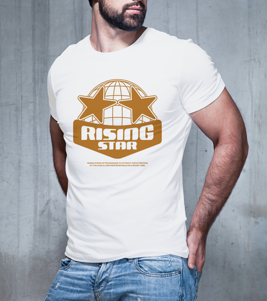 Supalonely Rising Star Two Stars Globe T-Shirt