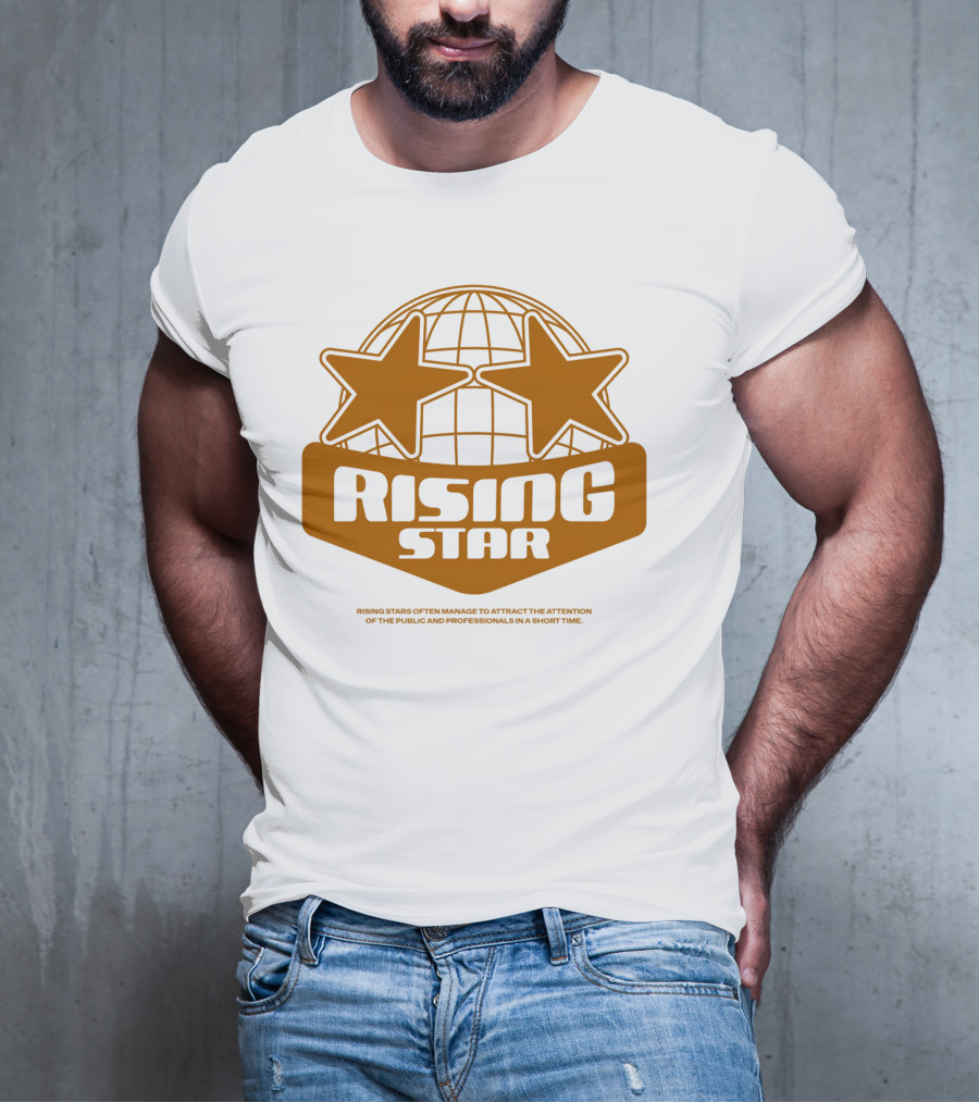 Supalonely Rising Star Two Stars Globe T-Shirt