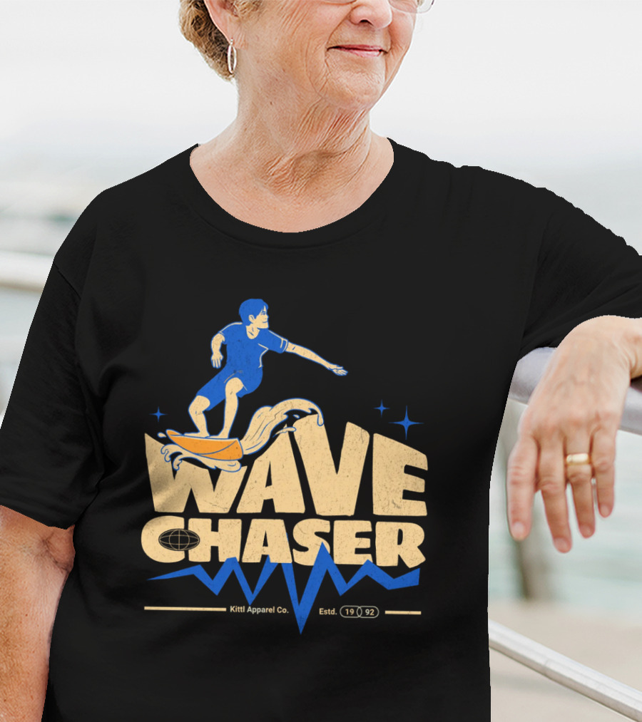 Wave Chaser Kittl Apparel Co. Estd. 1992 T-Shirt