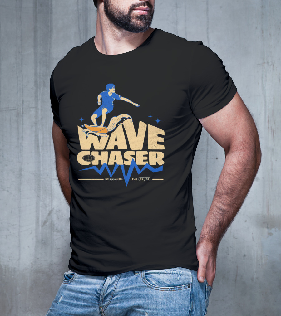 Wave Chaser Kittl Apparel Co. Estd. 1992 T-Shirt