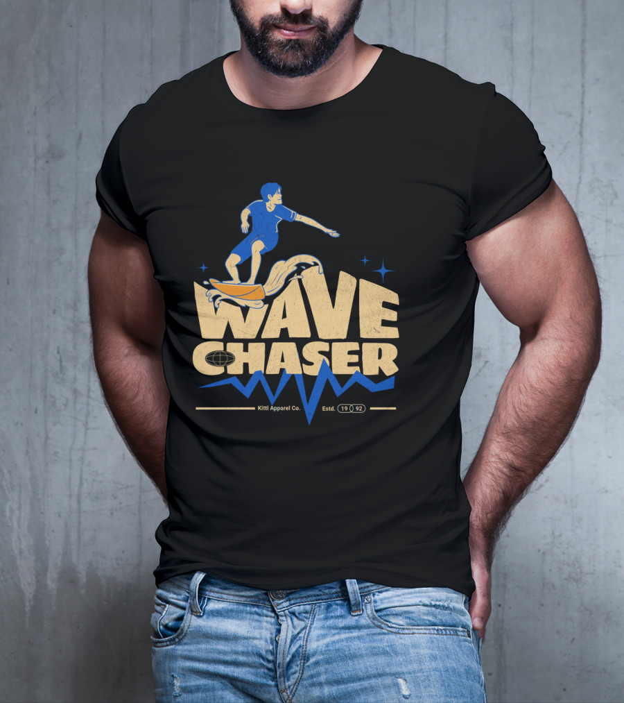 Wave Chaser Kittl Apparel Co. Estd. 1992 T-Shirt