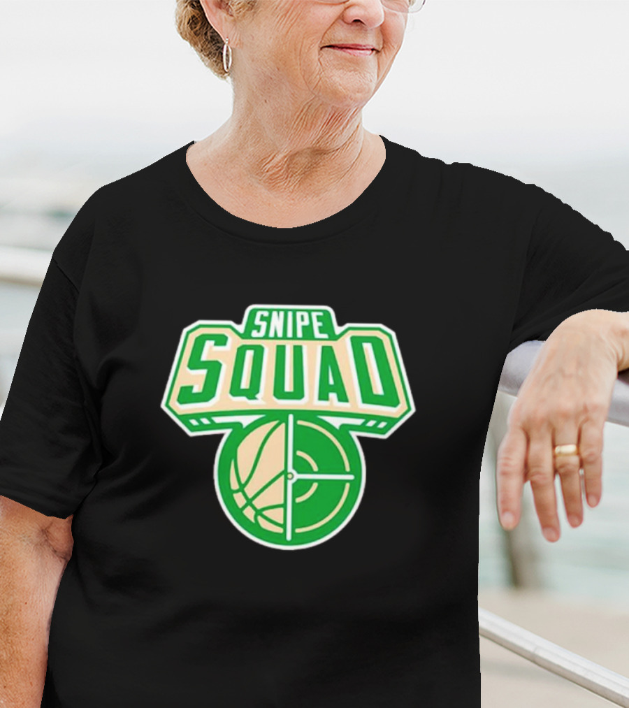 Milwaukee Bucks Snipe Squad Basketball Target Green T-Shirt