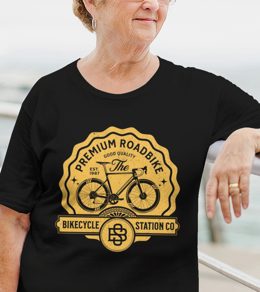 Premium Roadbike Good Quality Bikecycle Station Co. Est. 1987 T-Shirt