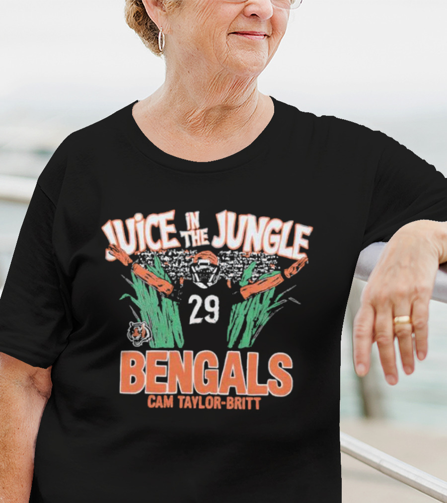 Juice In The Jungle Bengals Cam Taylor-Britt 29 T-Shirt