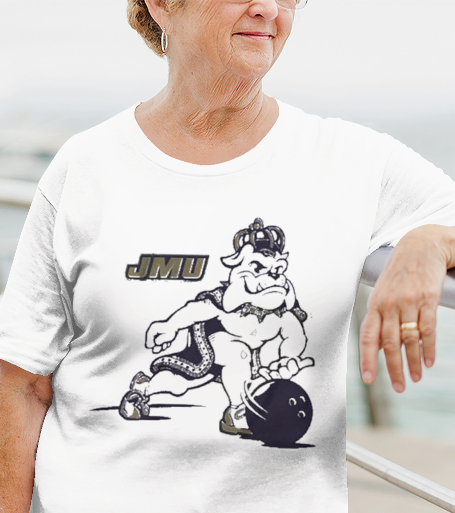 JMU Dukes Football Bowling Mascot T-Shirt
