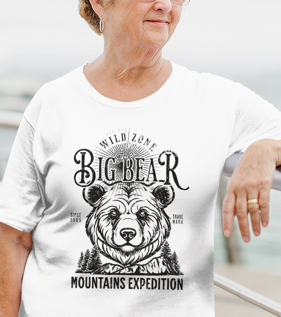 Wild Zone The Big Bear Mountains Expedition Since 1965 Trademark T-Shirt