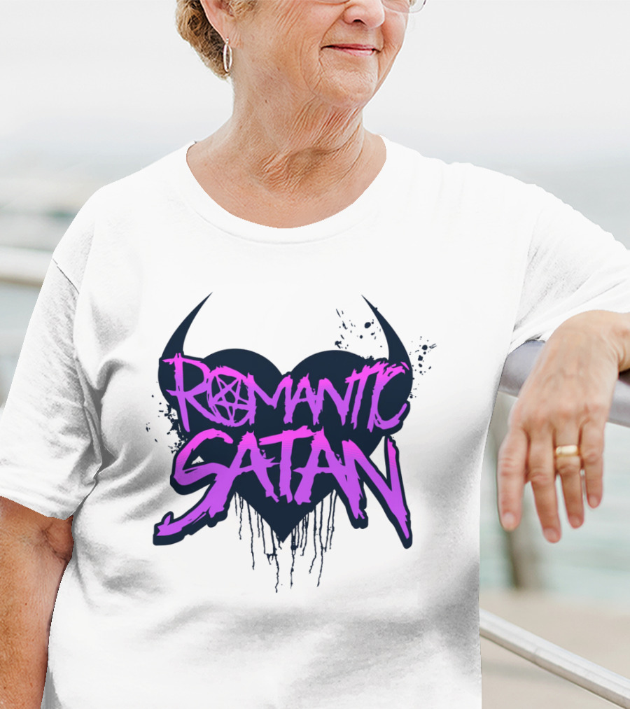 Romantic Satan Heart And Pentagram T-Shirt