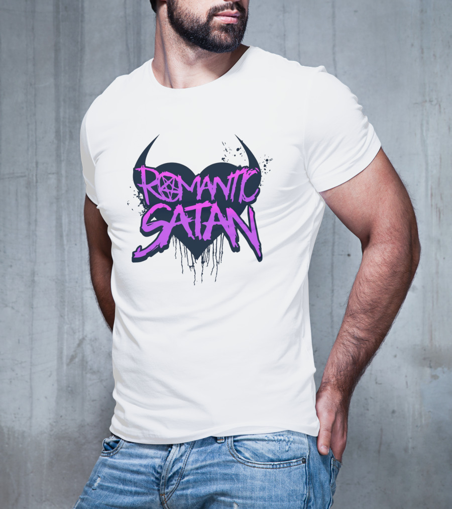 Romantic Satan Heart And Pentagram T-Shirt