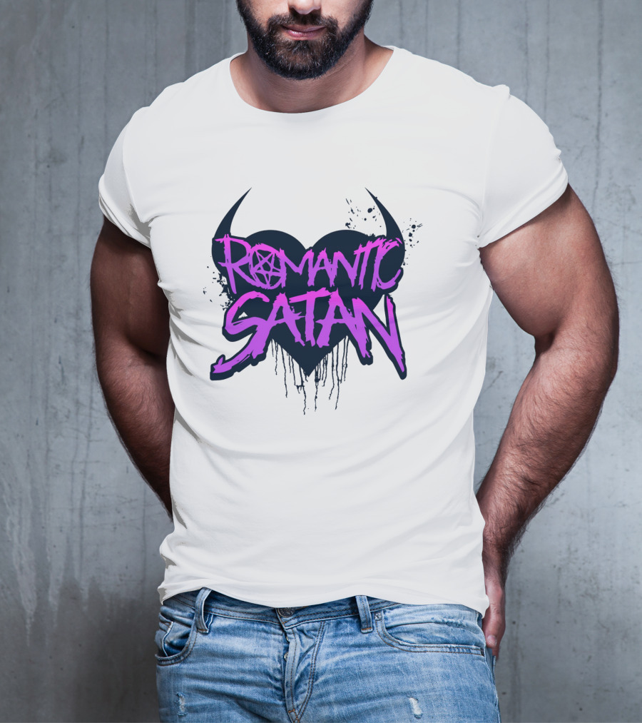 Romantic Satan Heart And Pentagram T-Shirt
