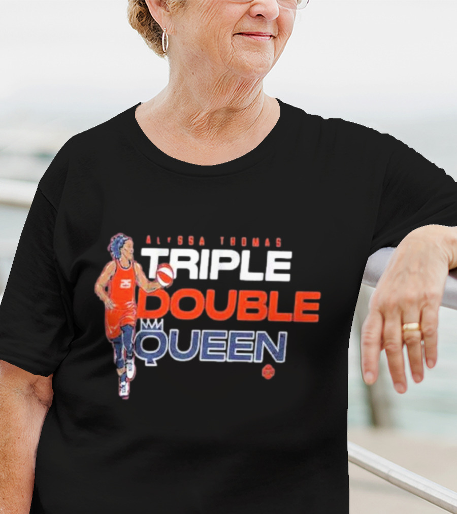 Alyssa Thomas Basketball Triple Double Queen T-Shirt
