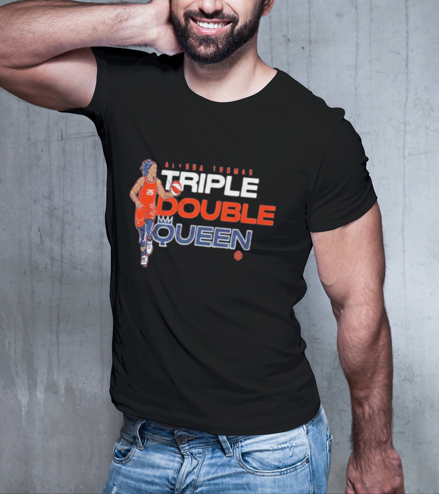 Alyssa Thomas Basketball Triple Double Queen T-Shirt