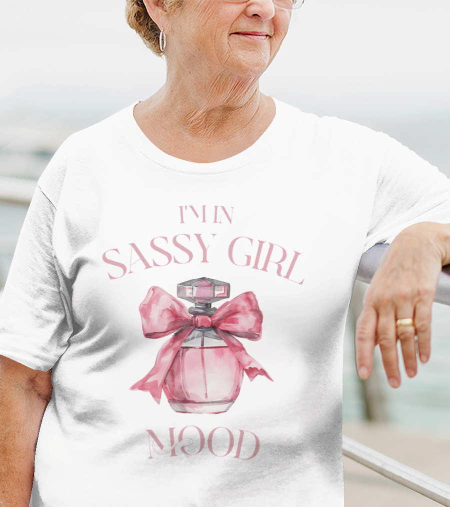 I'm In Sassy Girl Mood Coquette Perfume Bow T-Shirt