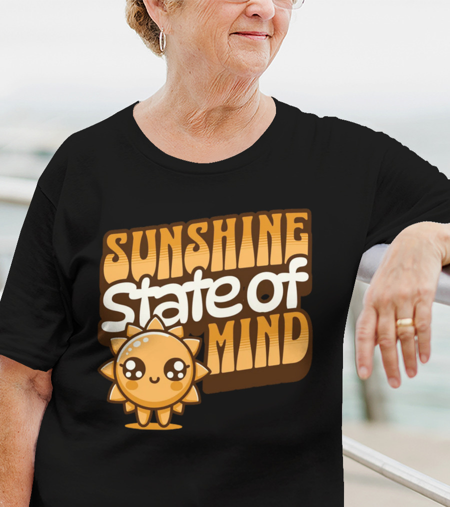 Sunshine State Of Mind Cute Sun Character T-Shirt