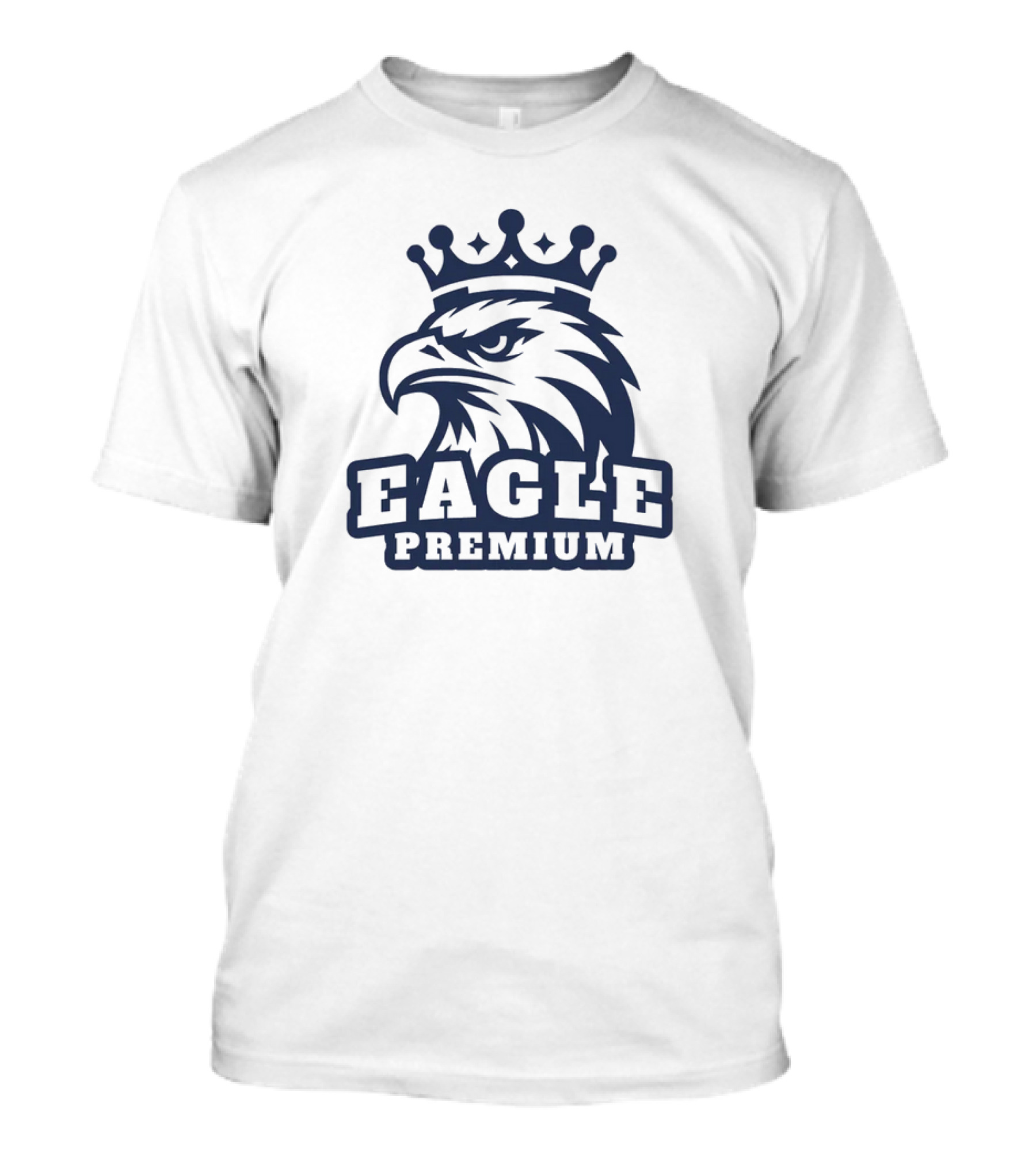 Eagle Premium Mascot With Crown T-Shirt