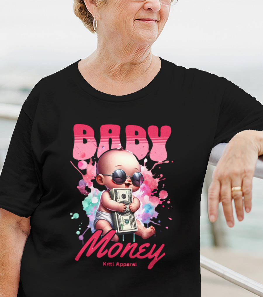 Baby Money Kitti Apparel Sunglasses Color Splash T-Shirt