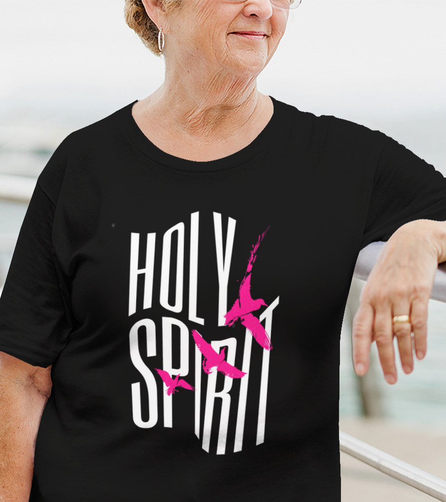 Holy Spirit Pink Birds Streetwear T-Shirt