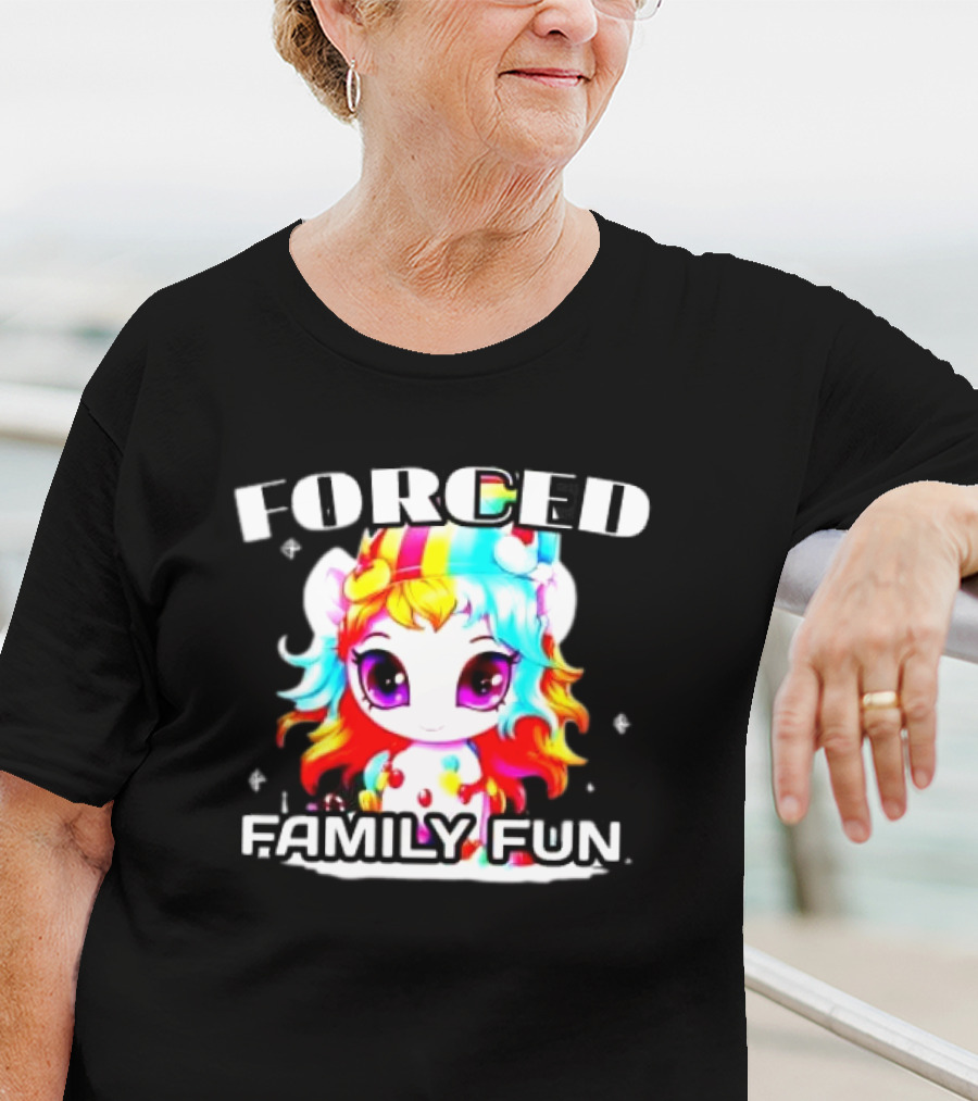 FORCED Family Fun Unicorn Christmas T-Shirt