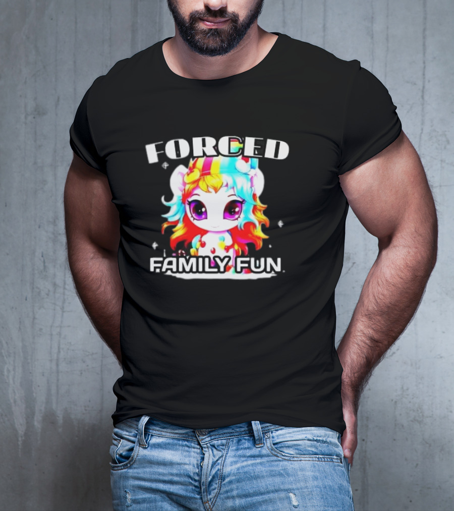 FORCED Family Fun Unicorn Christmas T-Shirt